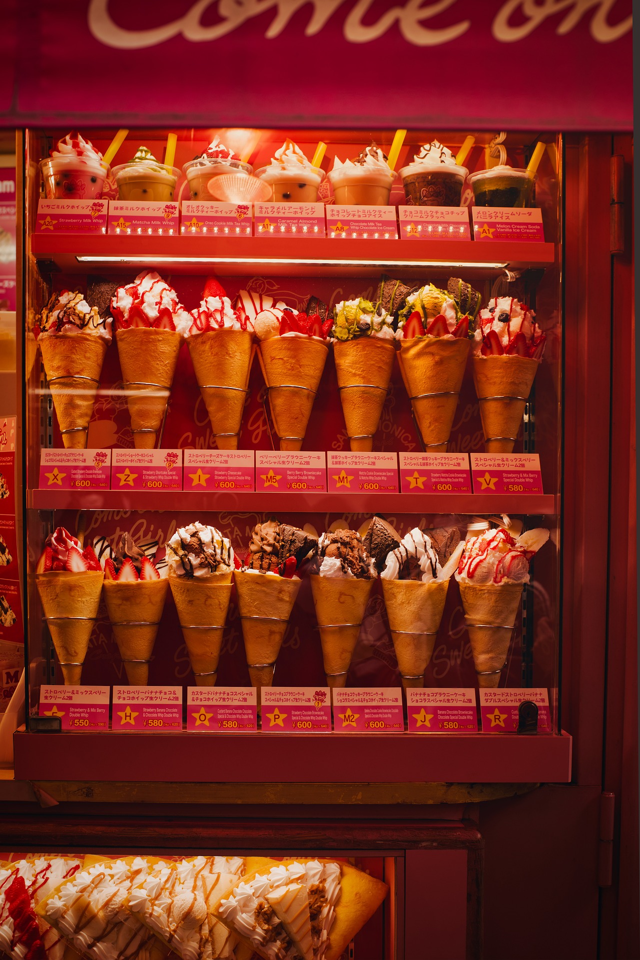 Grapefruit slice atop a pile of other slices